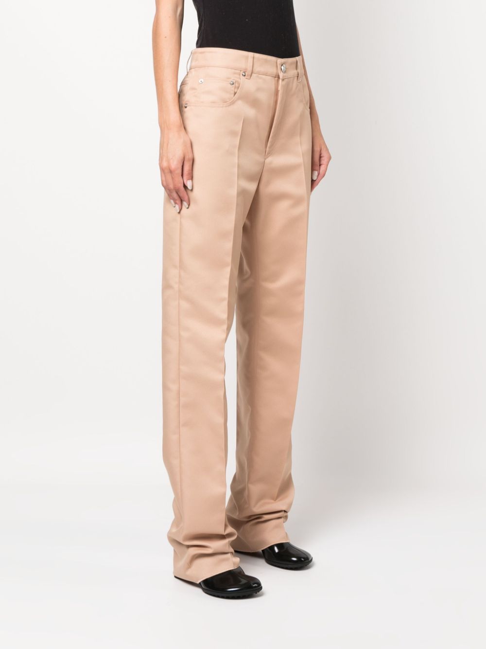 Pantaloni a vita exploit in beige - donna 
