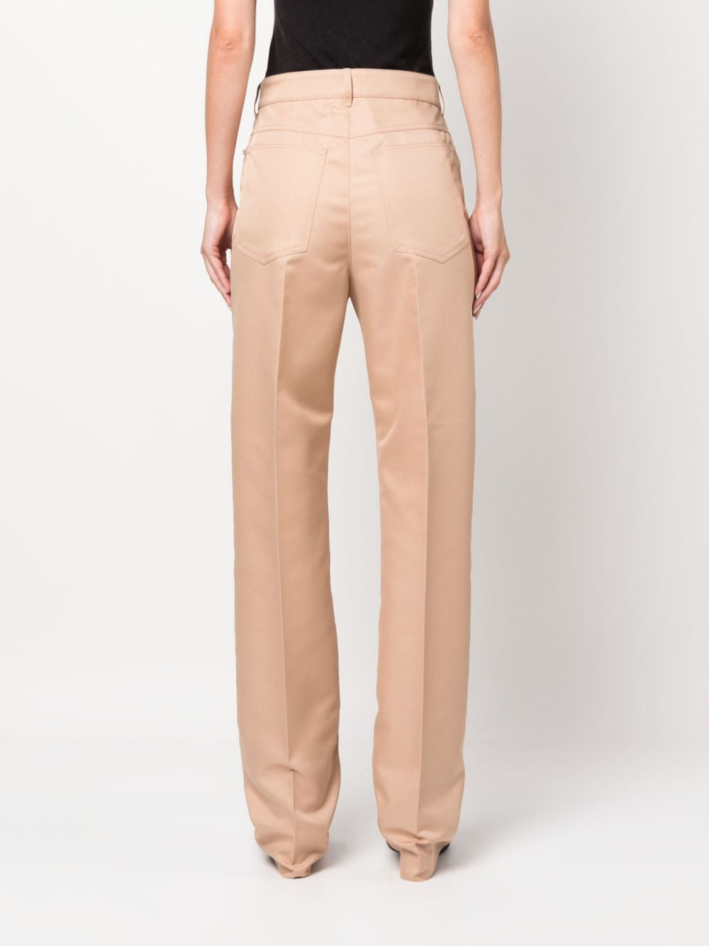 Pantaloni a vita exploit in beige - donna 