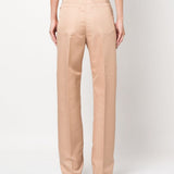 Pantaloni a vita exploit in beige - donna 