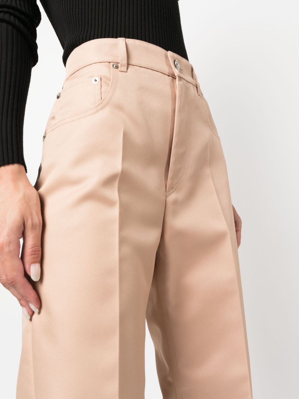 Pantaloni a vita exploit in beige - donna 