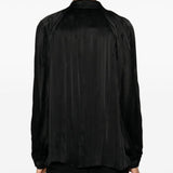 Camicia plissettata in nero Alberta Ferretti - donna 