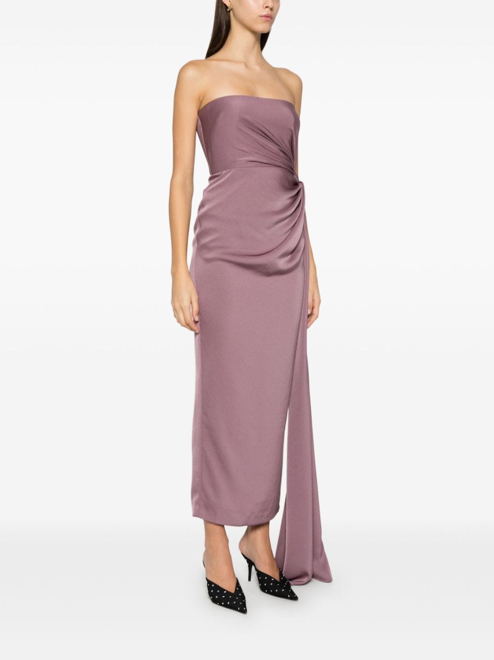Abito senza spalline in malva Alex perry - donna 