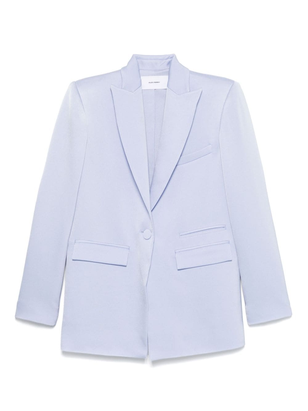 Giacca monopetto satinata in celeste Alex perry - donna 