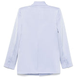 Giacca monopetto satinata in celeste Alex perry - donna 