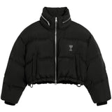 Piumino con stampa in nero Ami paris - donna 