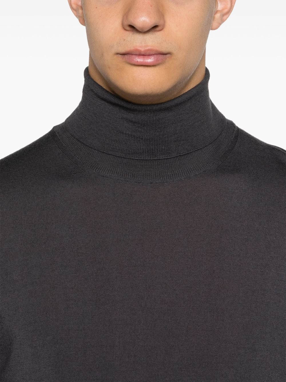 Maglione Camio Branco in grigio scuso Barena Venezia - uomo 