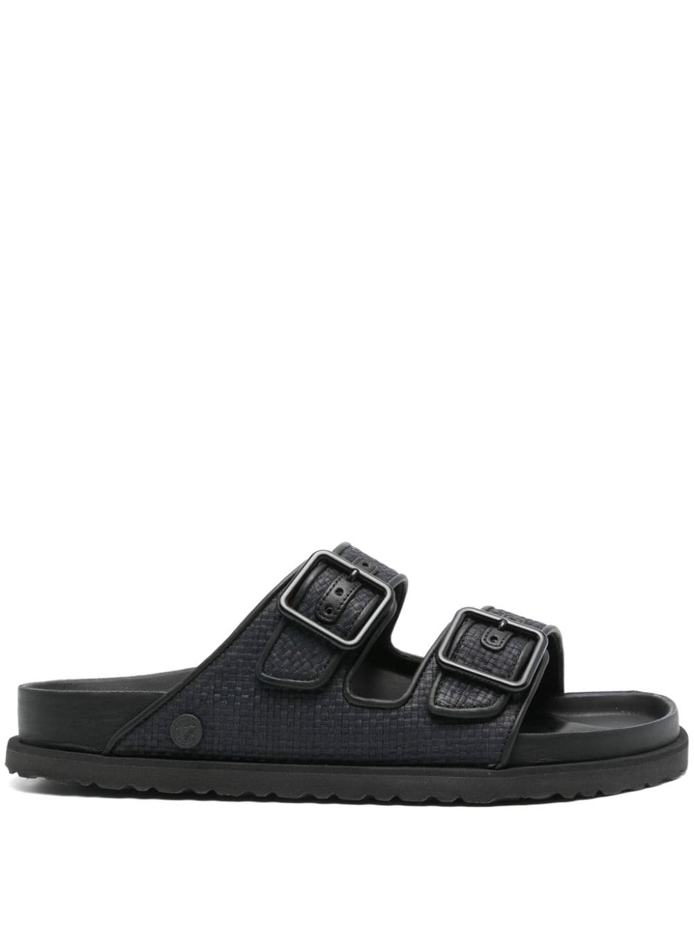 Ciabatte Arizona con fibbia in nero di Birkenstock - unisex 
