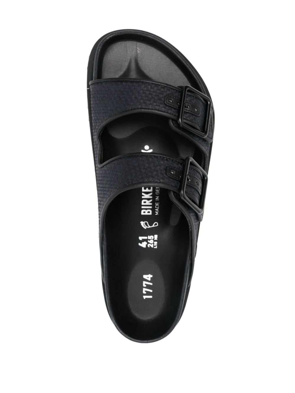 Ciabatte Arizona con fibbia in nero di Birkenstock - unisex 