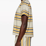 Camicia a maniche corte a righe Bode - uomo 