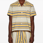 Camicia a maniche corte a righe Bode - uomo 
