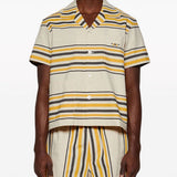 Camicia a maniche corte a righe Bode - uomo 