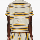 Camicia a maniche corte a righe Bode - uomo 