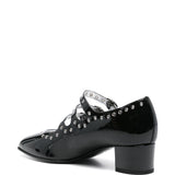 Decollete con occhielli 40mm in nero - donna 