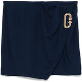 Minigonna drappeggiata in blu Casablanca - donna 