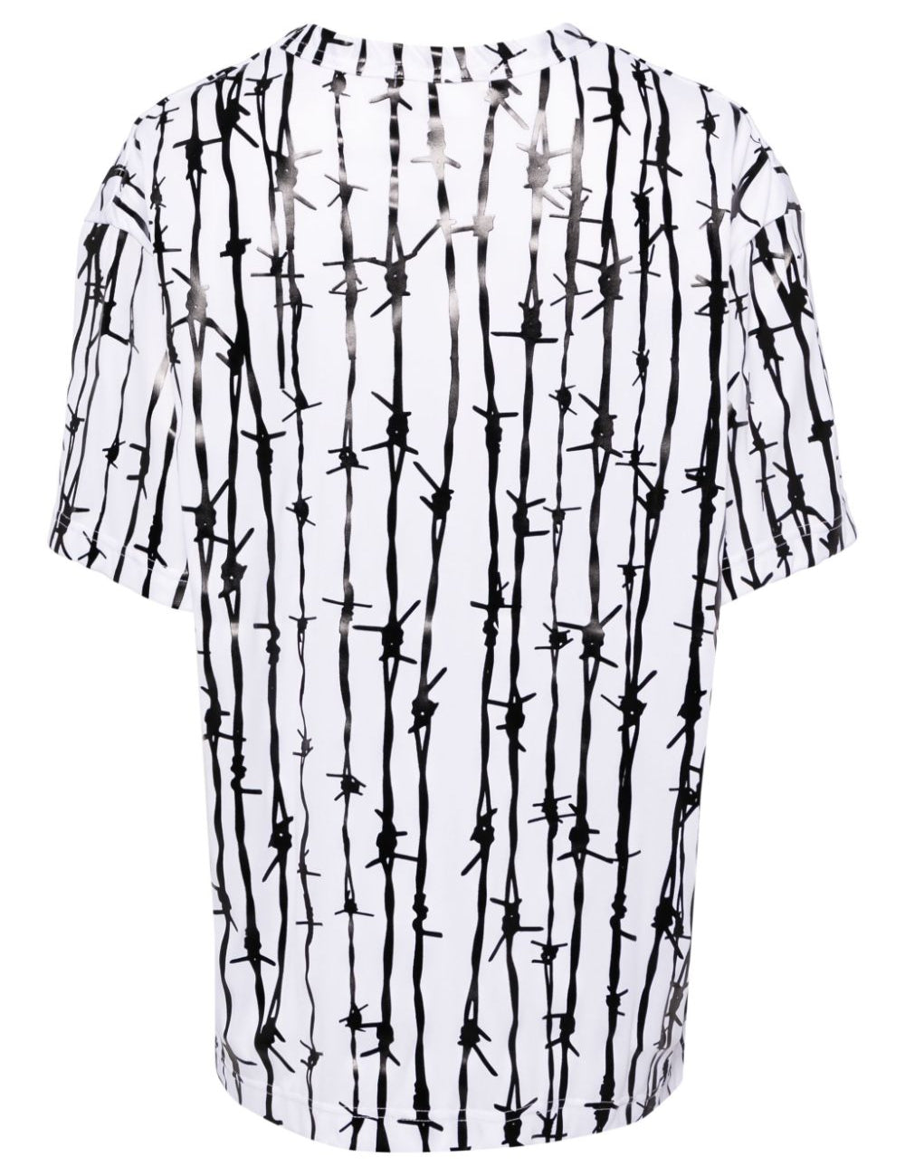 T-shirt con stampa grafica in nero e bianco Comme Des Garcons - donna 
