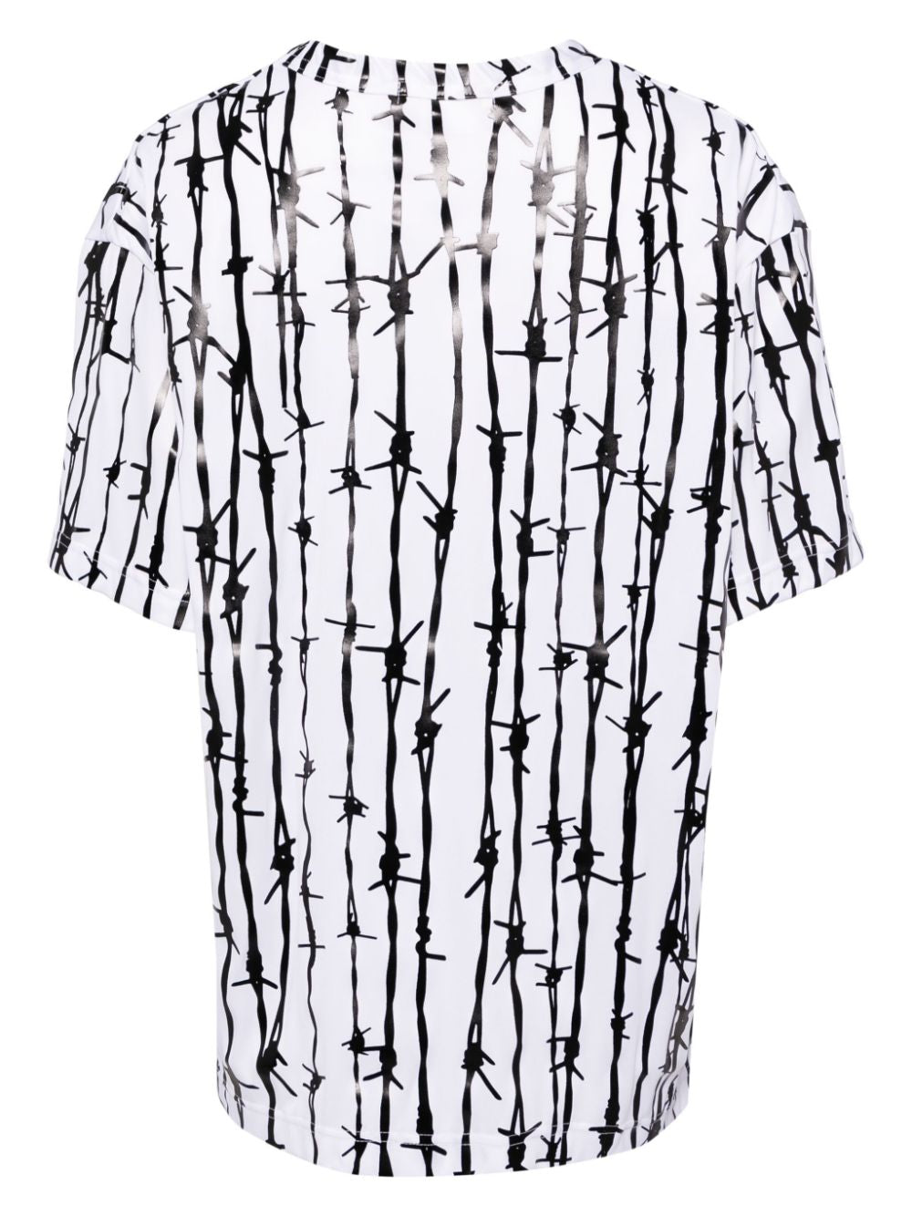 T-shirt con stampa grafica in nero e bianco Comme Des Garcons - donna 