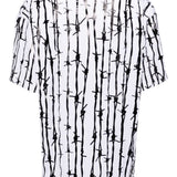 T-shirt con stampa grafica in nero e bianco Comme Des Garcons - donna 