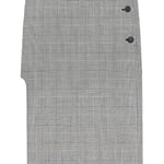 Gonna midi Principe di Galles in bianco e nero Courrèges - donna 