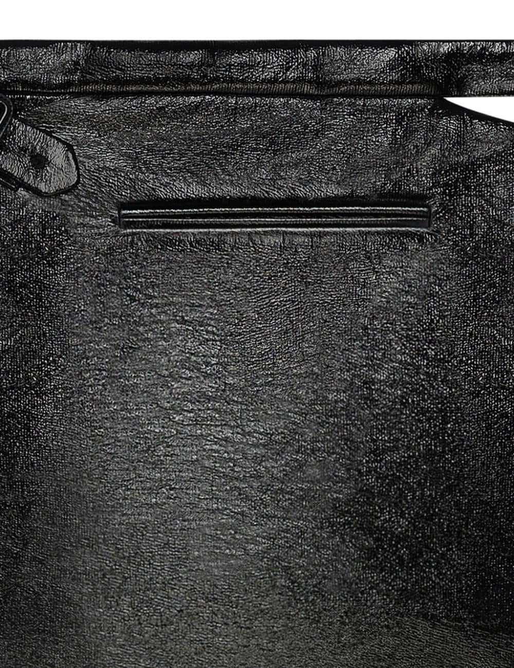 Minigonna a trapezio effetto glossy in nero Courrèges - donna 