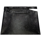 Minigonna a trapezio effetto glossy in nero Courrèges - donna 