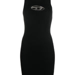 Abito con placca logo M-Onerva in nero Diesel - donna 