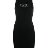 Abito con placca logo M-Onerva in nero Diesel - donna 