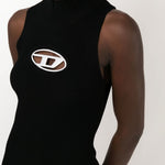 Abito con placca logo M-Onerva in nero Diesel - donna 