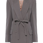 Giacca con cintura bless in grigio Dries van noten - donna 
