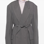 Giacca con cintura bless in grigio Dries van noten - donna 