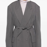 Giacca con cintura bless in grigio Dries van noten - donna 