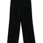 Pantaloni in misto lana portia in nero Dries van noten - donna 