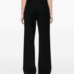 Pantaloni in misto lana portia in nero Dries van noten - donna 
