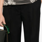 Pantaloni in misto lana portia in nero Dries van noten - donna 