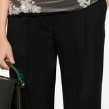 Pantaloni in misto lana portia in nero Dries van noten - donna 