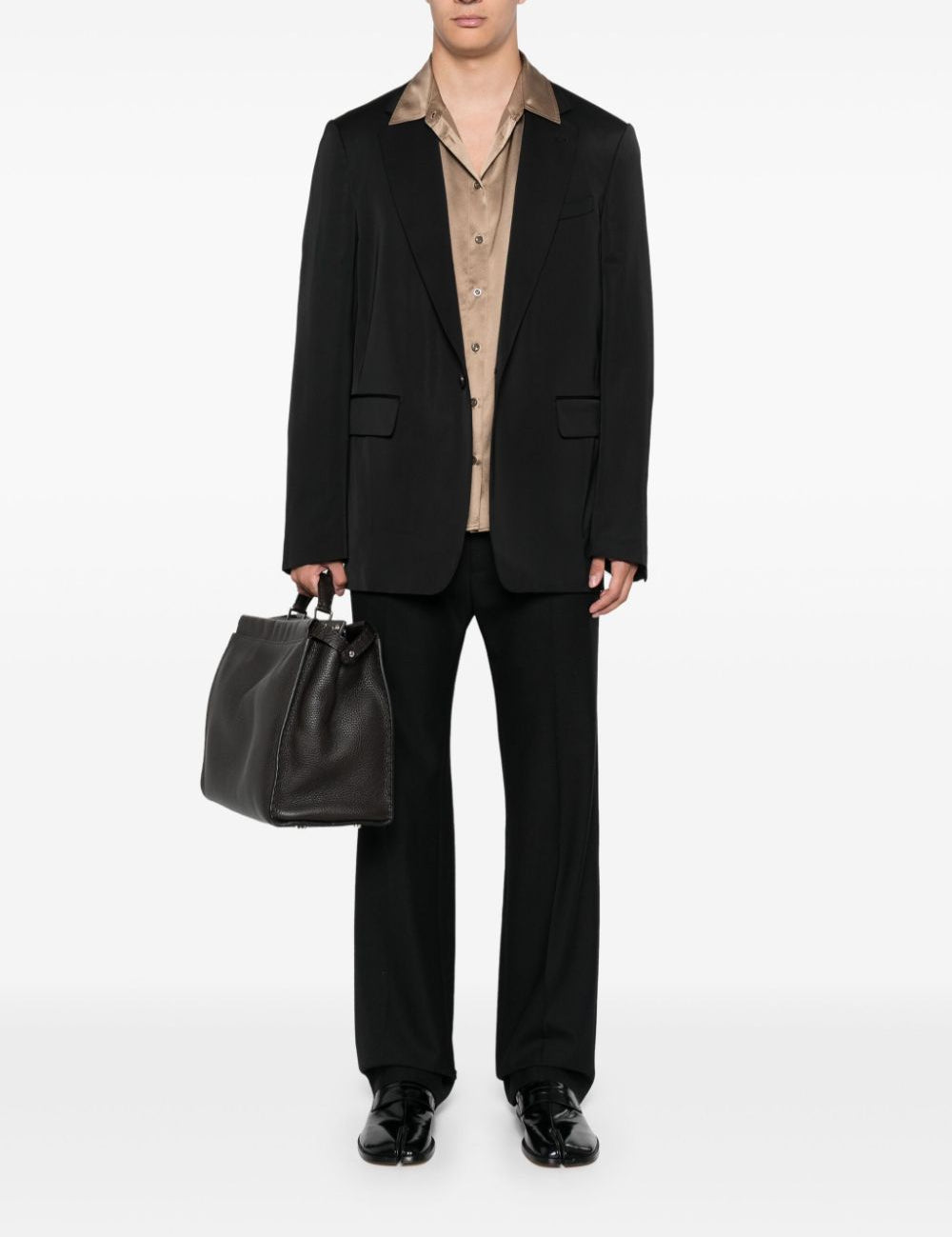 Giacca monopetto bram in nero Dries Van Noten - uomo 