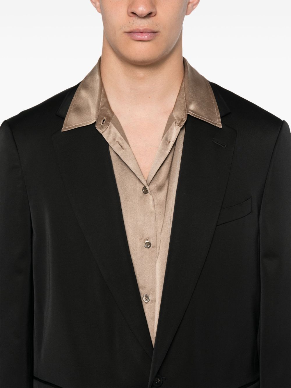 Giacca monopetto bram in nero Dries Van Noten - uomo 