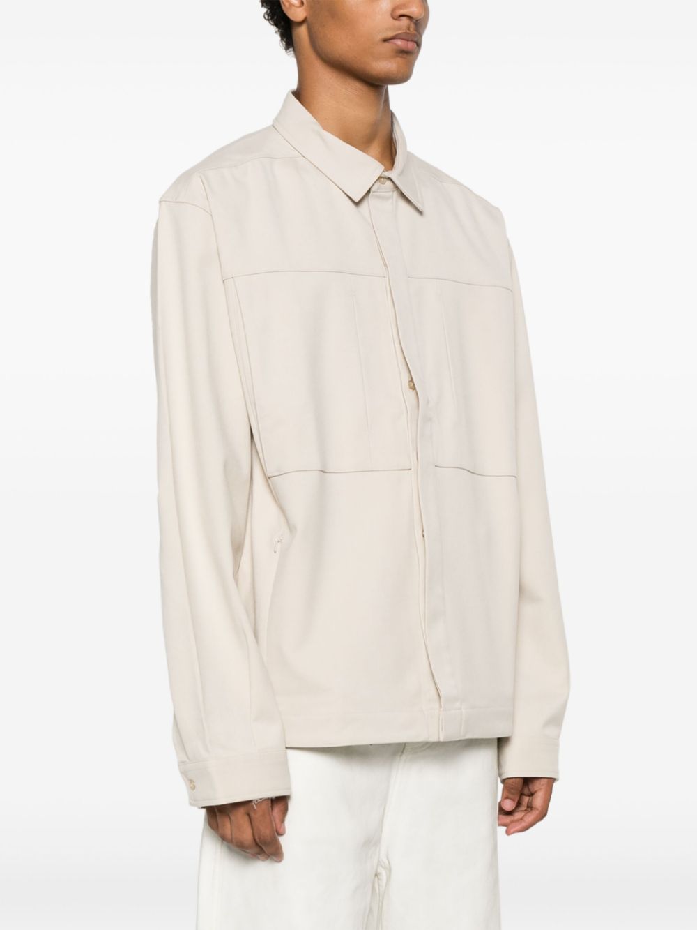 Camicia Duty in bianco di ENTIRE STUDIOS - Unisex 