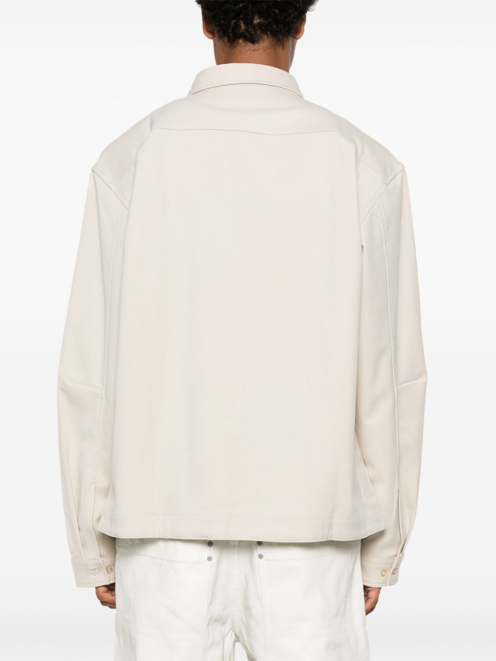 Camicia Duty in bianco di ENTIRE STUDIOS - Unisex 