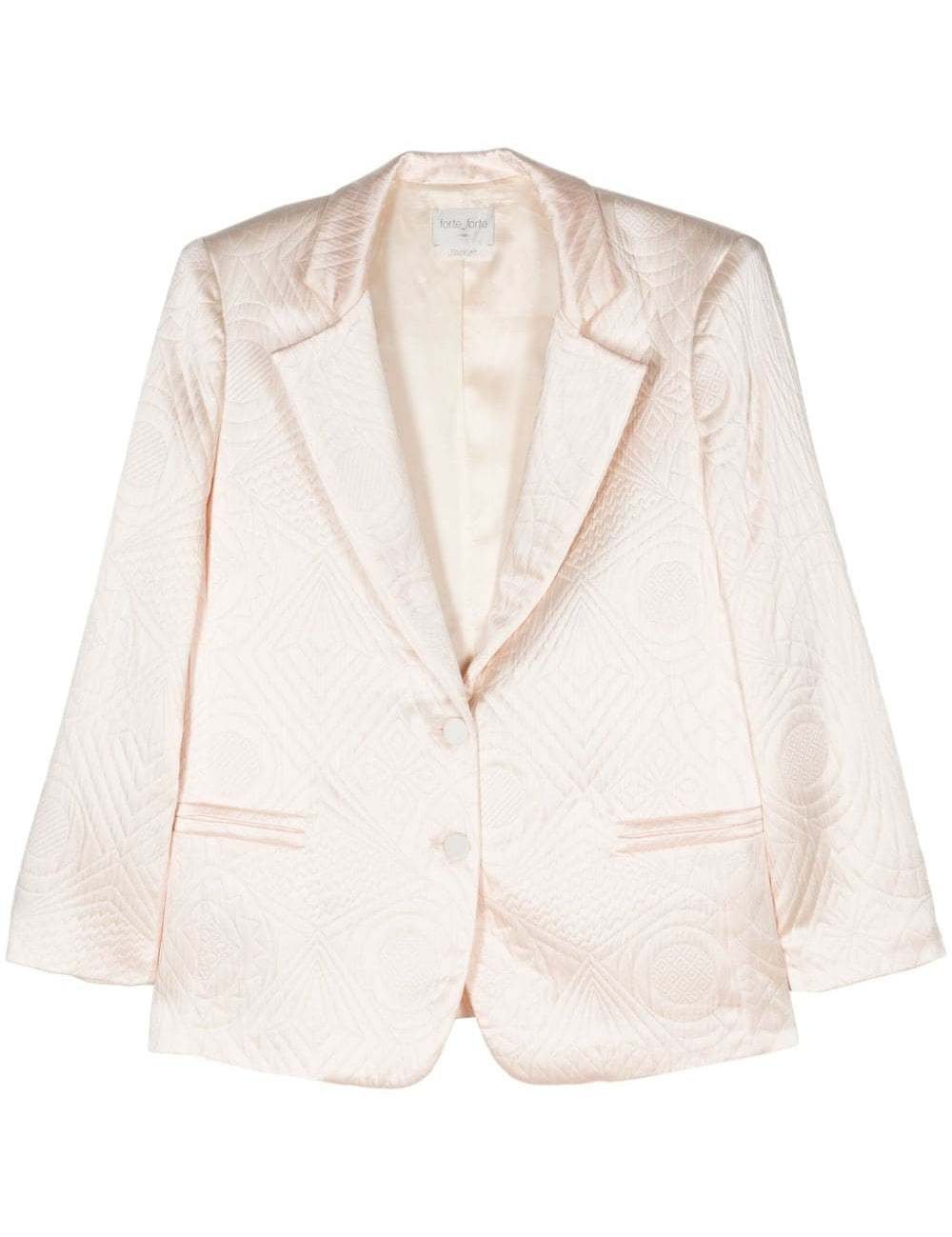 Blazer monopetto trapuntato in bianco Forte forte - donna 