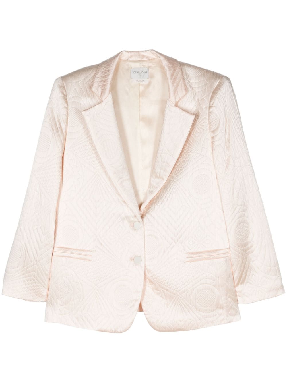 Blazer monopetto trapuntato in bianco Forte forte - donna 