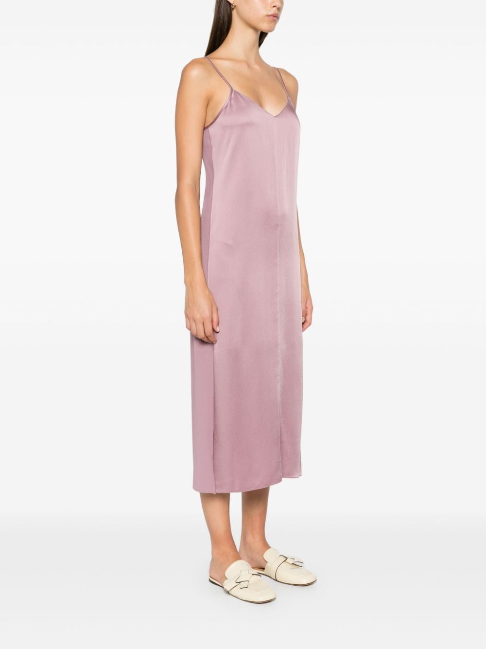 Abito midi satinato in lilla Forte forte - donna 