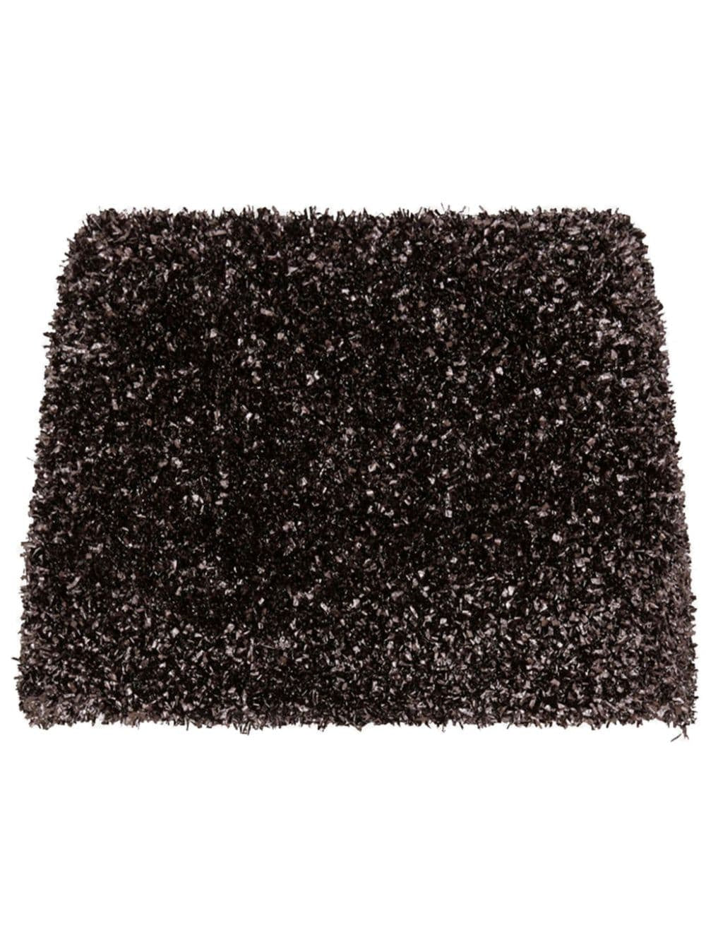 Minigonna metallizzata  in nero GCDS - donna 