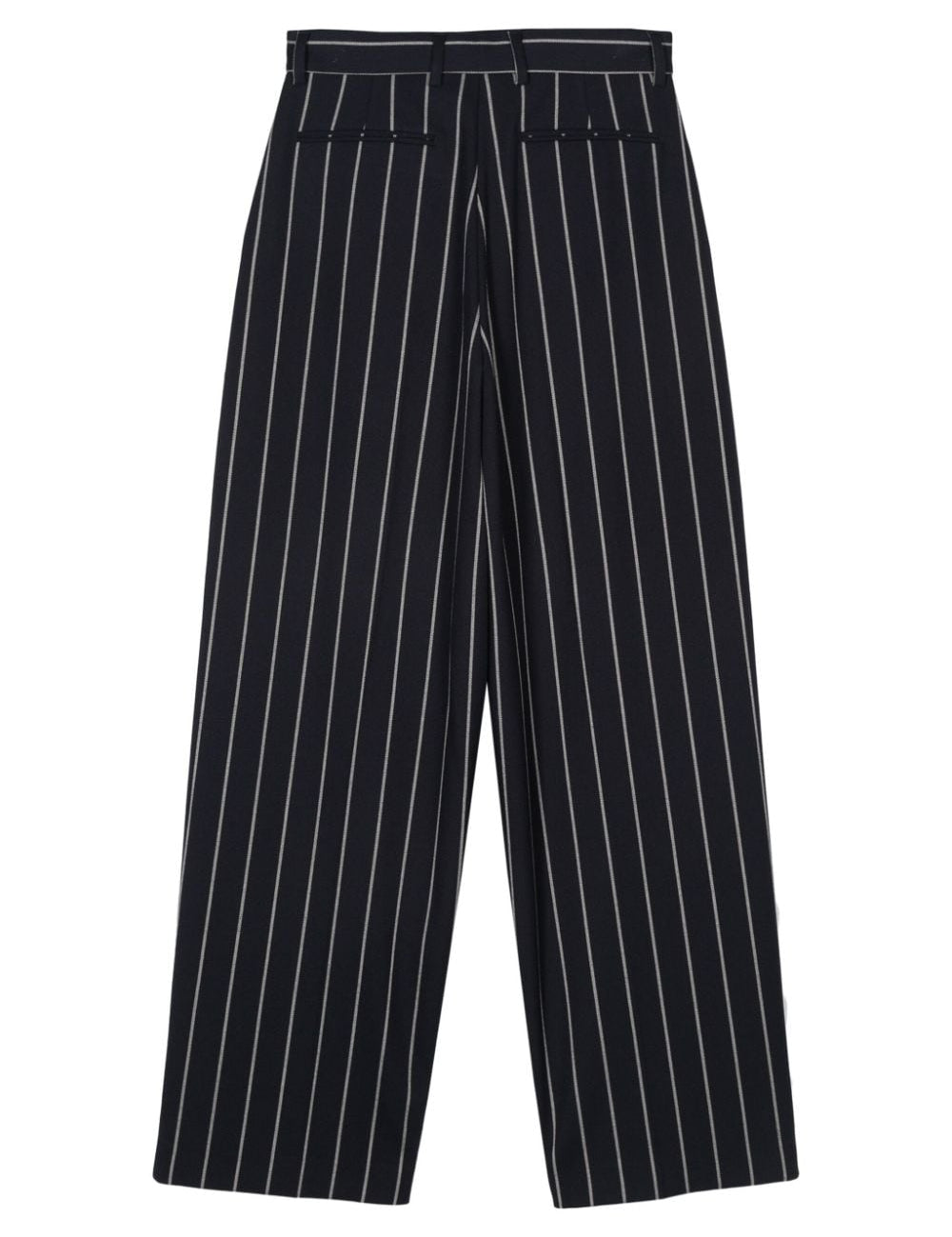Pantaloni gessati taglio sartoriale in blu Giuseppe Di Morabito - donna 
