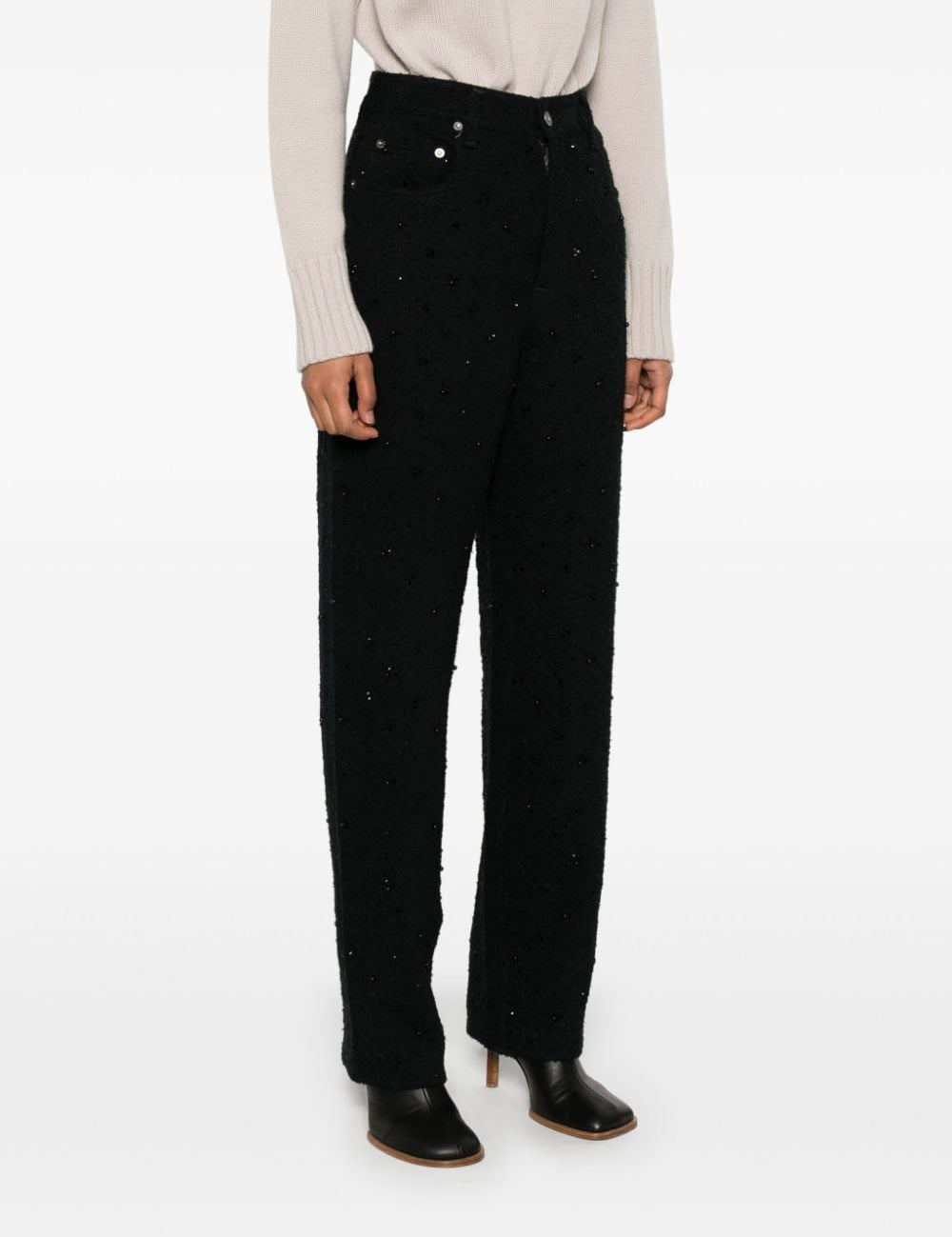 Jeans con decorazione in nero Golden goose - donna 