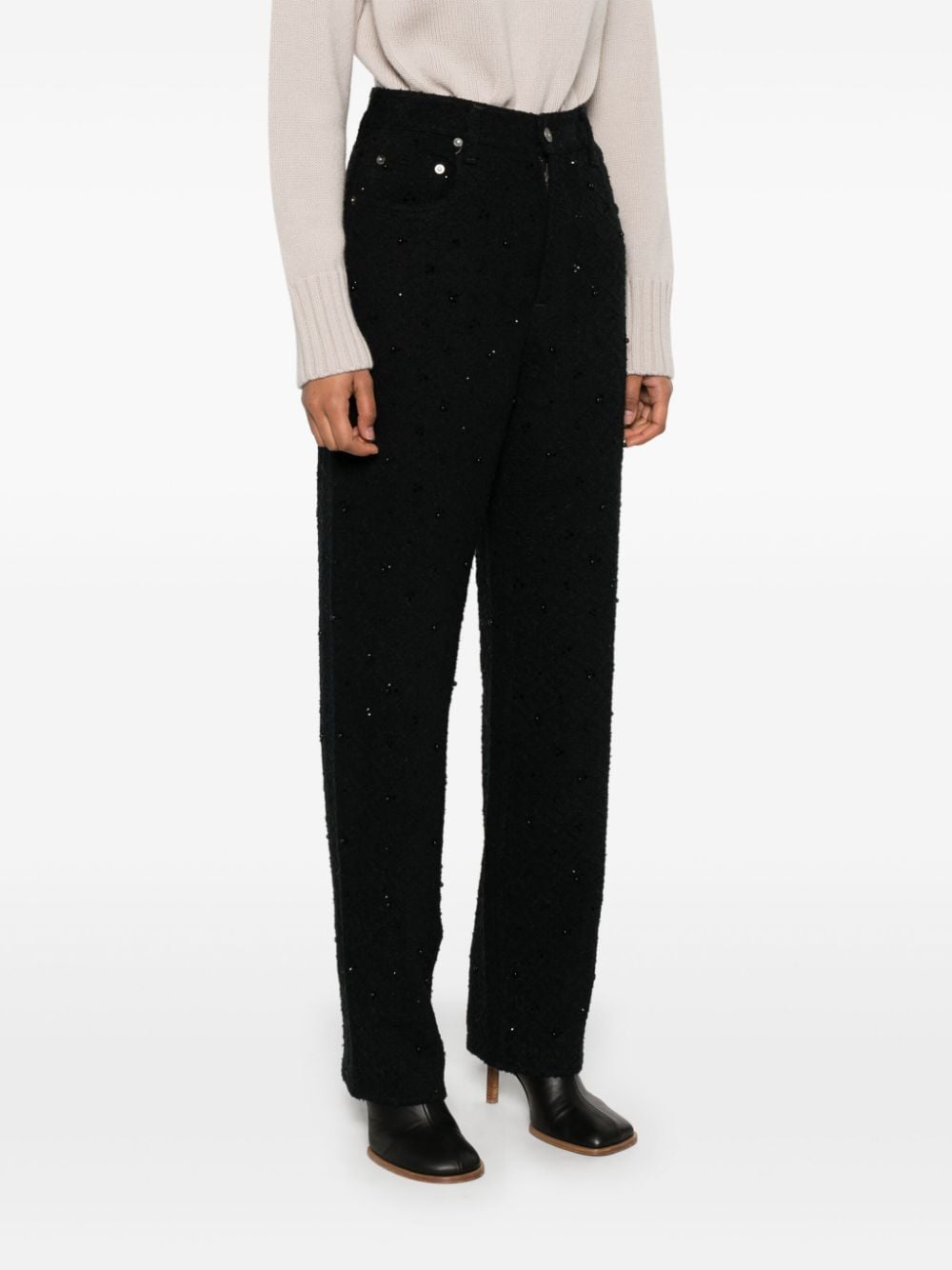 Jeans con decorazione in nero Golden goose - donna 