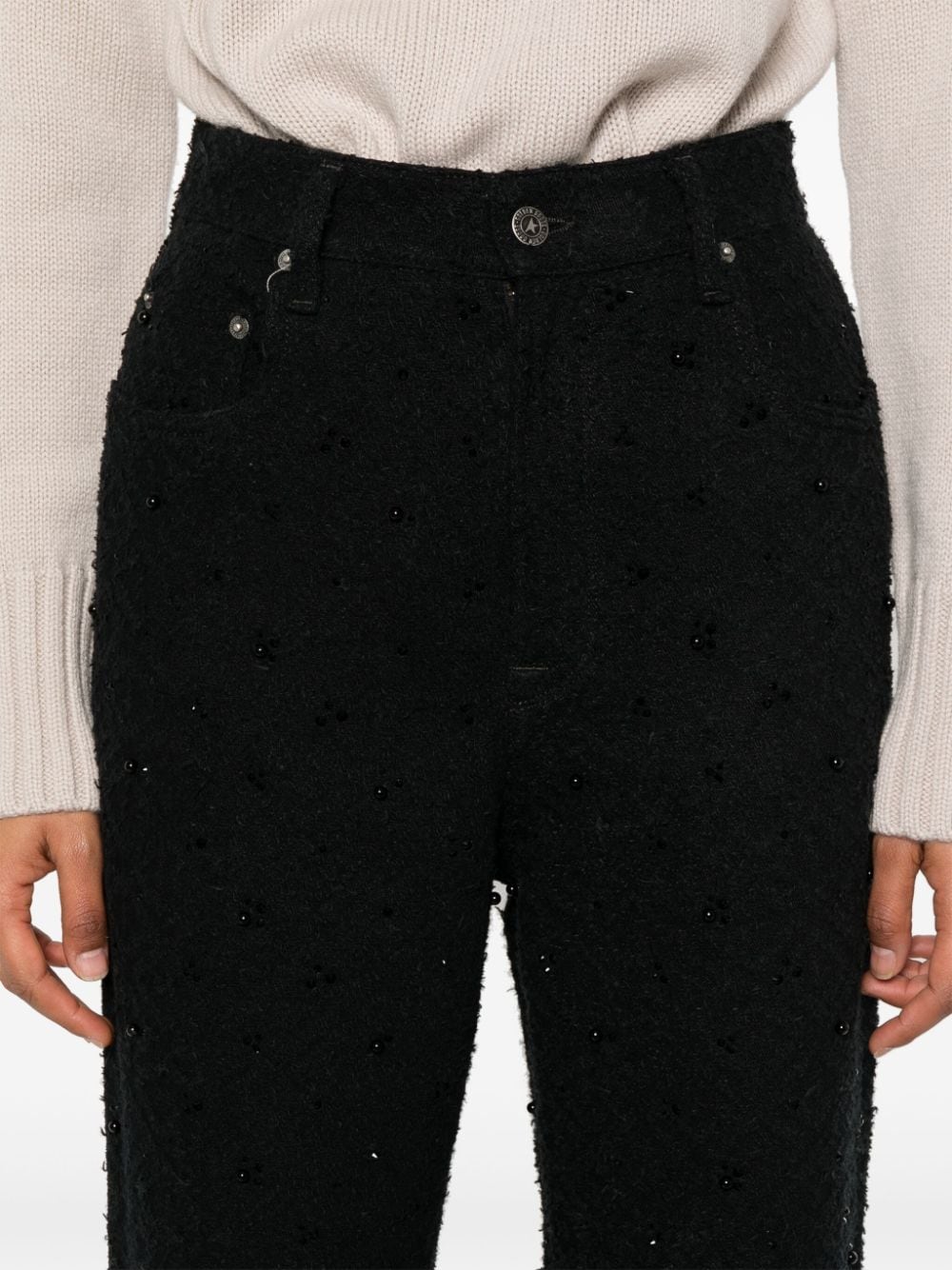 Jeans con decorazione in nero Golden goose - donna 