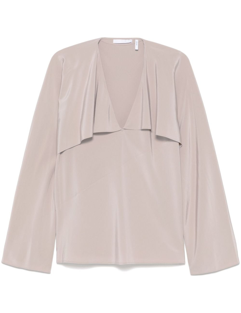 Blusa con ruches in grigio Helmut lang - donna 