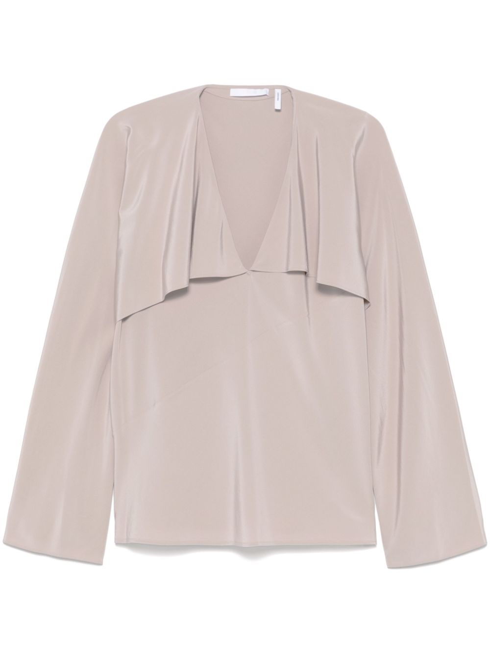 Blusa con ruches in grigio Helmut lang - donna 