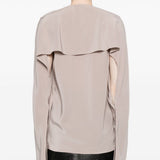 Blusa con ruches in grigio Helmut lang - donna 