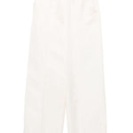 Pantaloni in raso in bianco Jil sander - donna 